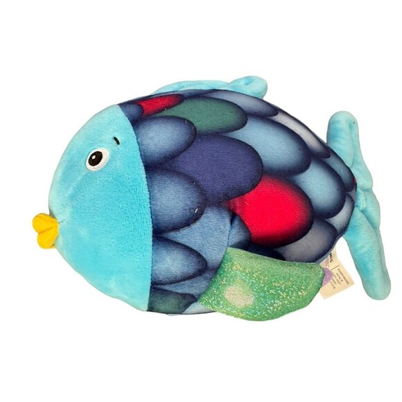 Multicolor Fish Plush 12" Stuffed Animal Toy Embroidered Eyes 2021 Kohls Cares - Picture 4 of 6